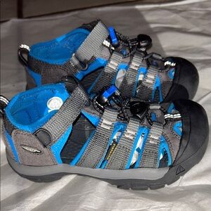 Keen Kids' Blue and Black Adventure Sandals